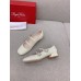 Roger Vivier Tres Vivier Strass Buckle Mini Babies Ballerinas in White Patent Leather Roger Vivier Tres Vivier Strass Buckle Mini Babies Ballerinas in White Patent Leather