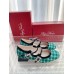 Roger Vivier Tres Vivier Strass Buckle Mini Babies Ballerinas in Green Fabric Roger Vivier Tres Vivier Strass Buckle Mini Babies Ballerinas in Green Fabric