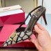 Valentino Vlogo Slingback Pumps 80mm In Black Toile Iconographe Valentino Vlogo Slingback Pumps 80mm In Black Toile Iconographe