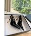 Saint Laurent Lee Slingback Pumps in Black Glazed Leather Saint Laurent Lee Slingback Pumps in Black Glazed Leather