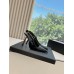 Saint Laurent Lee Slingback Pumps in Black Glazed Leather Saint Laurent Lee Slingback Pumps in Black Glazed Leather