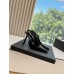 Saint Laurent Lee Slingback Pumps in Black Patent Leather