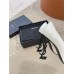 Saint Laurent Opyum 110 Pumps In White Patent Leather with Black Heel Saint Laurent Opyum 110 Pumps In White Patent Leather with Black Heel