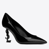 Saint Laurent Opyum Pumps 85mm In Patent Leather with Black Heel Saint Laurent Opyum Pumps 85mm In Patent Leather with Black Heel