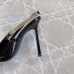 Saint Laurent Blake Slingback Pumps 110mm in Black Patent Leather Saint Laurent Blake Slingback Pumps 110mm in Black Patent Leather