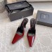 Saint Laurent Blake Slingback Pumps 110mm in Red Patent Leather Saint Laurent Blake Slingback Pumps 110mm in Red Patent Leather