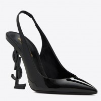 Saint Laurent Opyum Slingback Pumps 110mm With Black Heel Saint Laurent Opyum Slingback Pumps 110mm With Black Heel