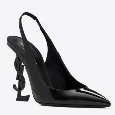 Saint Laurent Opyum Slingback Pumps 110mm With Black Heel Saint Laurent Opyum Slingback Pumps 110mm With Black Heel