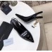 Saint Laurent Opyum Slingback Pumps 110mm With Gold Heel Saint Laurent Opyum Slingback Pumps 110mm With Gold Heel