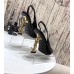 Saint Laurent Opyum Slingback Pumps 110mm With Gold Heel Saint Laurent Opyum Slingback Pumps 110mm With Gold Heel