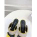 Sergio Rossi SR Paris Sandals 90MM in Yellow Satin with Rhinestones