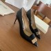 Sergio Rossi SR1 Pumps 75mm In Black Lambskin