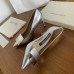 Sergio Rossi SR1 Pumps 75mm In Silver Lambskin Sergio Rossi SR1 Pumps 75mm In Silver Lambskin