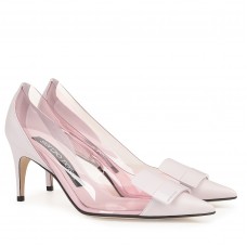 Sergio Rossi SR1 Pumps 75mm In White PVC