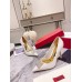 Valentino One Stud Pumps 100mm in White Nappa Leather with Crystal Valentino One Stud Pumps 100mm in White Nappa Leather with Crystal