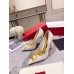 Valentino One Stud Pumps 100mm In White Patent Calfskin Valentino One Stud Pumps 100mm In White Patent Calfskin