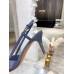 Valentino Vlogo Slingback Pumps 80mm In Blue Patent Leather Valentino Vlogo Slingback Pumps 80mm In Blue Patent Leather