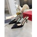 Valentino Vlogo Slingback Pumps 80mm In Black Patent Leather Valentino Vlogo Slingback Pumps 80mm In Black Patent Leather