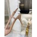 Valentino Vlogo Slingback Pumps 80mm In Rose Cannelle Patent Leather