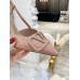 Valentino Vlogo Slingback Pumps 80mm In Rose Cannelle Patent Leather