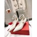 Valentino Tiptoe Pumps 50mm In White Patent Leather Valentino Tiptoe Pumps 50mm In White Patent Leather