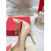 Valentino Tan-Go Pumps 100mm In Nude Patent Leather