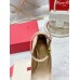 Valentino Tan-Go Pumps 100mm In Nude Patent Leather