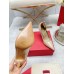 Valentino Tan-Go Pumps 100mm In Nude Patent Leather