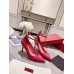 Valentino Tan-Go Pumps 100mm In Rose Red Patent Leather