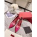 Valentino Tan-Go Pumps 100mm In Rose Red Patent Leather