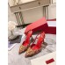 Valentino Vlogo Slingback Pumps 80mm In Red Toile Iconographe