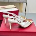 Valentino Vlogo Slingback Pumps 80mm in PVC with White Leather Valentino Vlogo Slingback Pumps 80mm in PVC with White Leather