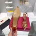 Valentino Vlogo Slingback Pumps 80mm in PVC with Brown Leather Valentino Vlogo Slingback Pumps 80mm in PVC with Brown Leather