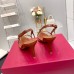 Valentino Vlogo Slingback Pumps 80mm in PVC with Brown Leather Valentino Vlogo Slingback Pumps 80mm in PVC with Brown Leather