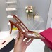 Valentino Vlogo Slingback Pumps 80mm in PVC with Brown Leather Valentino Vlogo Slingback Pumps 80mm in PVC with Brown Leather