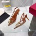 Valentino Vlogo Slingback Pumps 80mm in PVC with Brown Leather Valentino Vlogo Slingback Pumps 80mm in PVC with Brown Leather