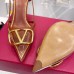 Valentino Vlogo Slingback Pumps 80mm in PVC with Brown Leather Valentino Vlogo Slingback Pumps 80mm in PVC with Brown Leather