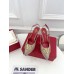 Valentino VLogo Signature Slingback Platform Pumps 120mm In Poudre Calfskin Valentino VLogo Signature Slingback Platform Pumps 120mm In Poudre Calfskin