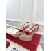 Valentino VLogo Signature Slingback Platform Pumps 120mm In Poudre Calfskin Valentino VLogo Signature Slingback Platform Pumps 120mm In Poudre Calfskin