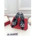 Valentino VLogo Signature Slingback Platform Pumps 120mm In Black Satin Valentino VLogo Signature Slingback Platform Pumps 120mm In Black Satin