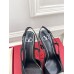 Valentino VLogo Signature Slingback Platform Pumps 120mm In Black Satin Valentino VLogo Signature Slingback Platform Pumps 120mm In Black Satin