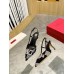 Valentino VLogo Signature Slingback Pumps 80mm with Crystal Chess
