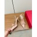 Valentino Rockstud Bow Slingback Pumps 100mm in Powder Patent Leather Valentino Rockstud Bow Slingback Pumps 100mm in Powder Patent Leather