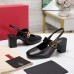 Valentino VLogo Locker Mary-Jane Slingback Pumps 60mm in Black Calfskin Valentino VLogo Locker Mary-Jane Slingback Pumps 60mm in Black Calfskin