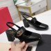 Valentino VLogo Locker Mary-Jane Slingback Pumps 60mm in Black Calfskin Valentino VLogo Locker Mary-Jane Slingback Pumps 60mm in Black Calfskin