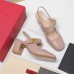 Valentino VLogo Locker Mary-Jane Slingback Pumps 60mm in Nude Calfskin Valentino VLogo Locker Mary-Jane Slingback Pumps 60mm in Nude Calfskin