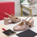 Valentino VLogo Locker Mary-Jane Slingback Pumps 60mm in Nude Calfskin Valentino VLogo Locker Mary-Jane Slingback Pumps 60mm in Nude Calfskin