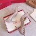 Valentino Rockstud Pumps 100mm In Poudre Patent Leather Valentino Rockstud Pumps 100mm In Poudre Patent Leather