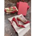 Valentino Rockstud Pumps 100mm In Red Patent Leather