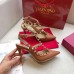 Valentino Rockstud Ankle Strap Pumps 100mm In Brown Calfskin Valentino Rockstud Ankle Strap Pumps 100mm In Brown Calfskin